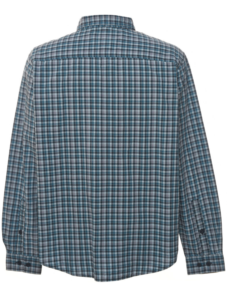 Columbia Checked Navy & Dark Grey Shirt - L