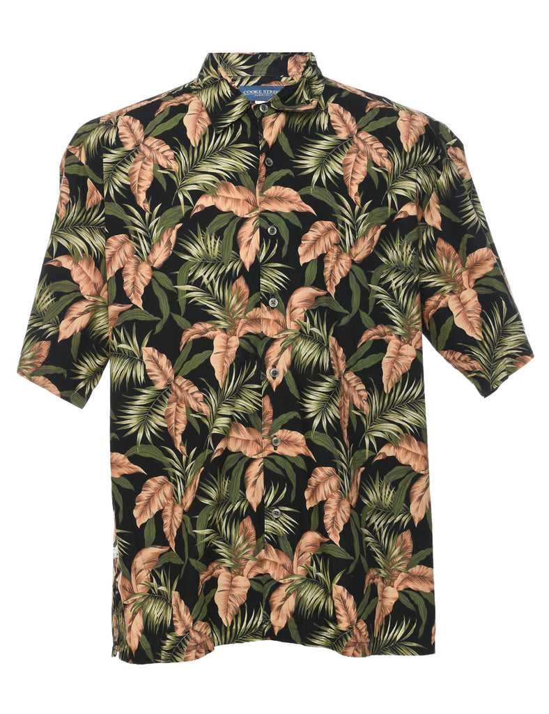 Cooke Street Foilage Hawaiian Shirt - L