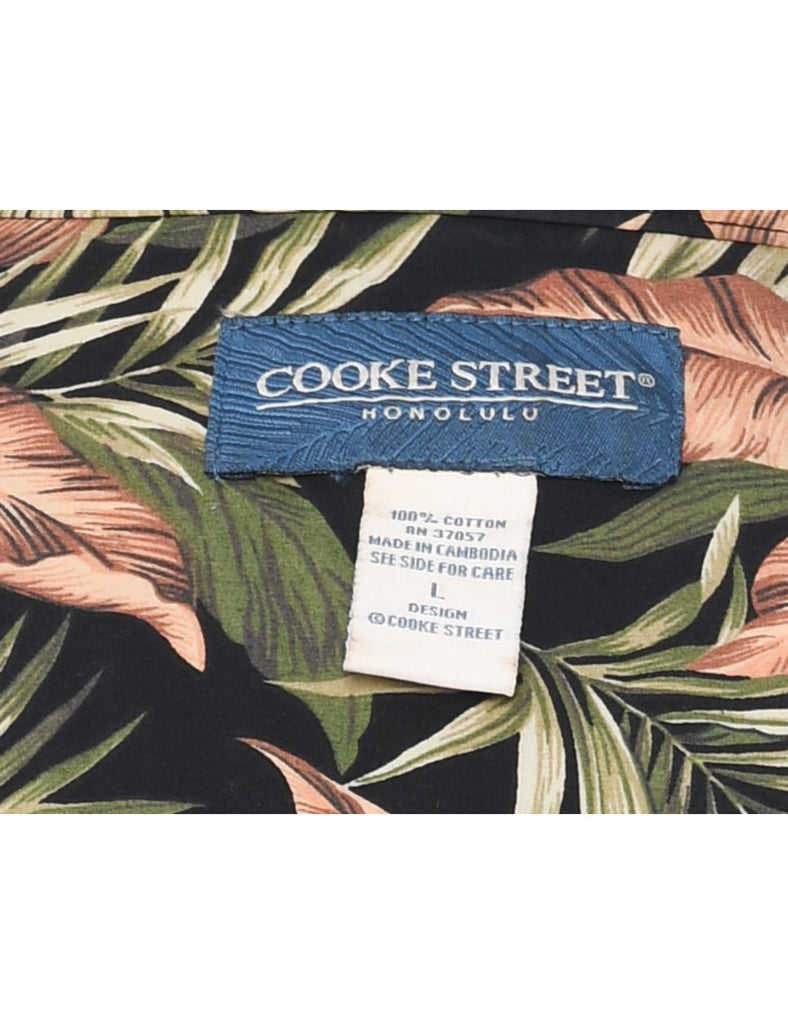 Cooke Street Foilage Hawaiian Shirt - L