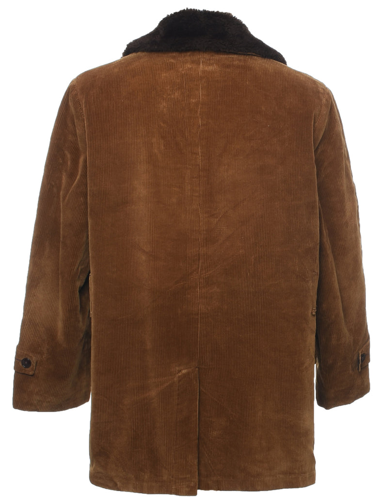 Corduroy Brown Coat - M