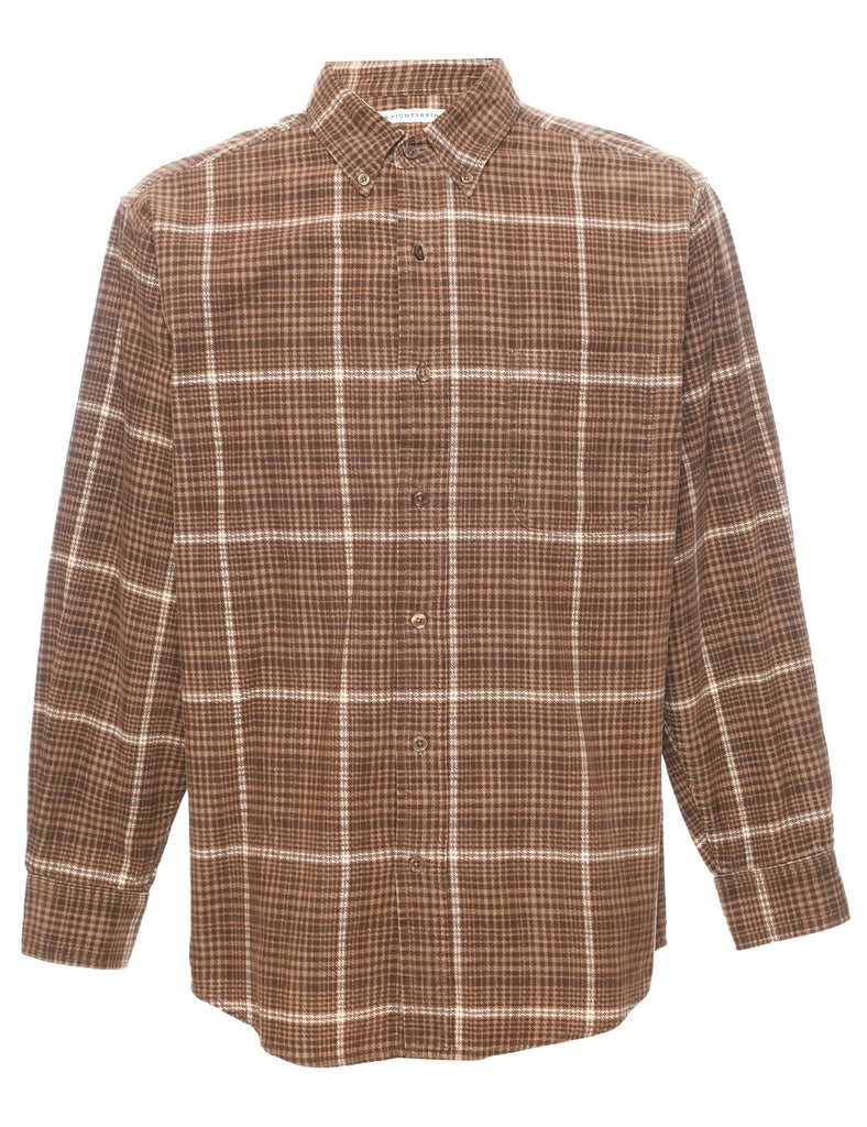 Corduroy Checked Shirt - M