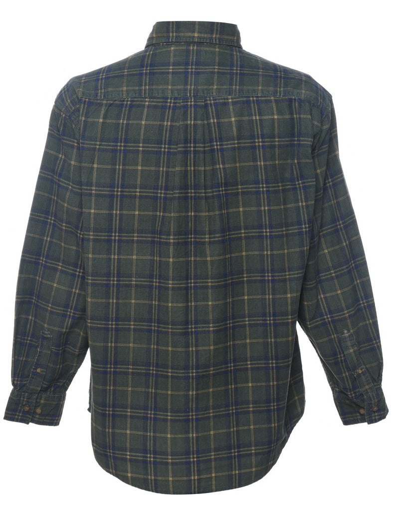 Corduroy Checked Shirt - M