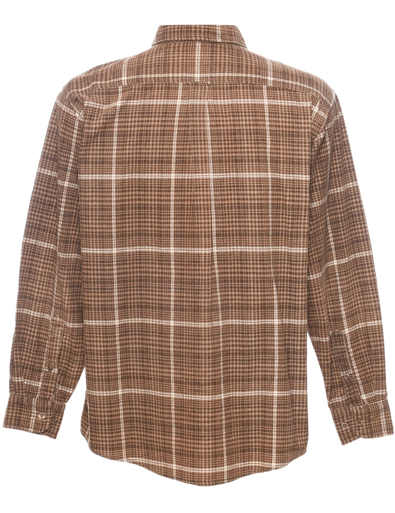 Corduroy Checked Shirt - M