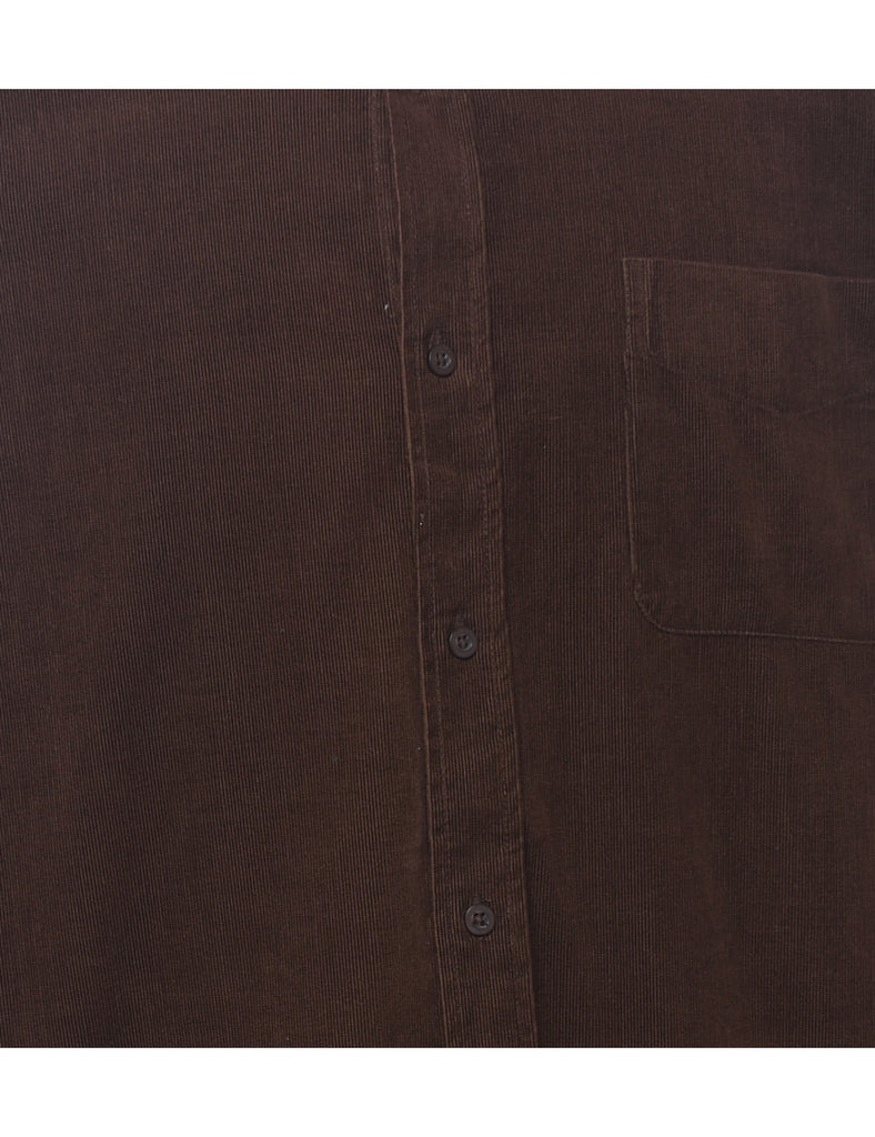 Corduroy Dark Brown Shirt - L