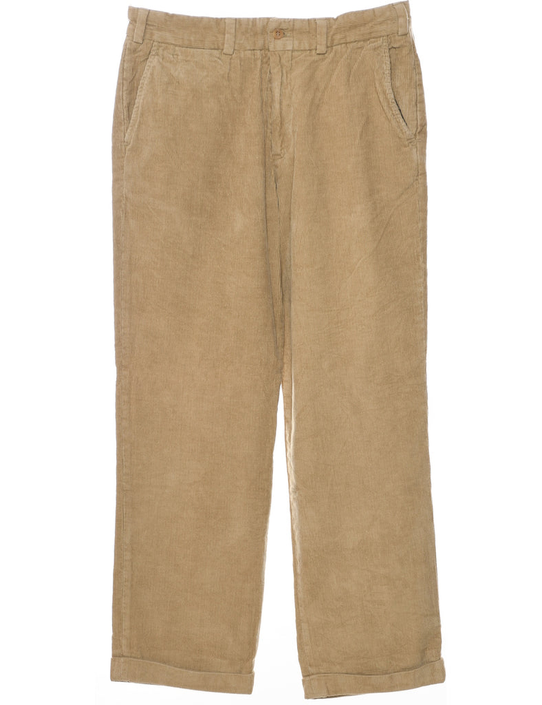 Corduroy Light Brown Trousers - W33 L30