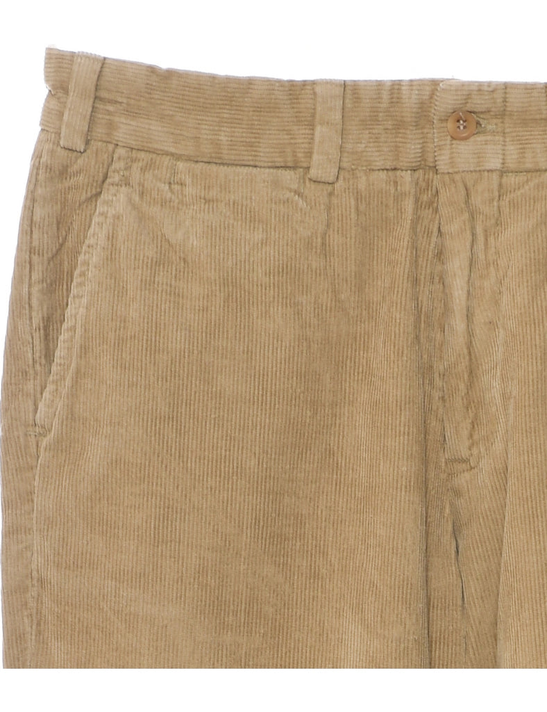 Corduroy Light Brown Trousers - W33 L30