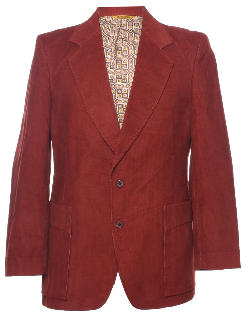 Corduroy Maroon Blazer - L