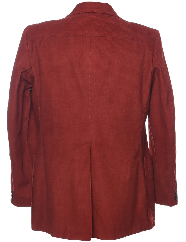 Corduroy Maroon Blazer - L