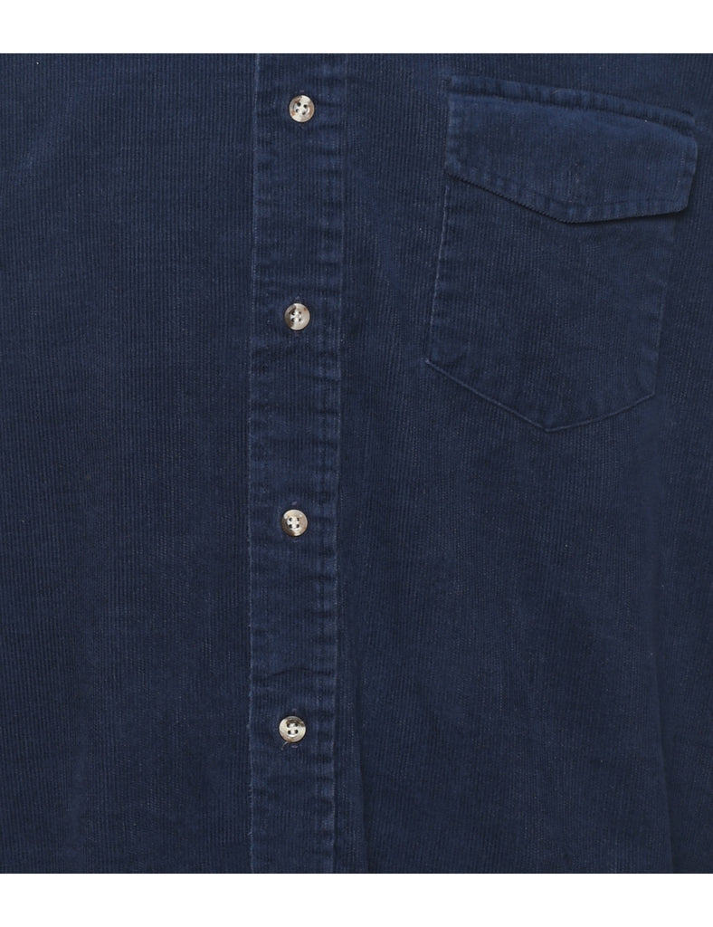 Corduroy Navy Shirt - L