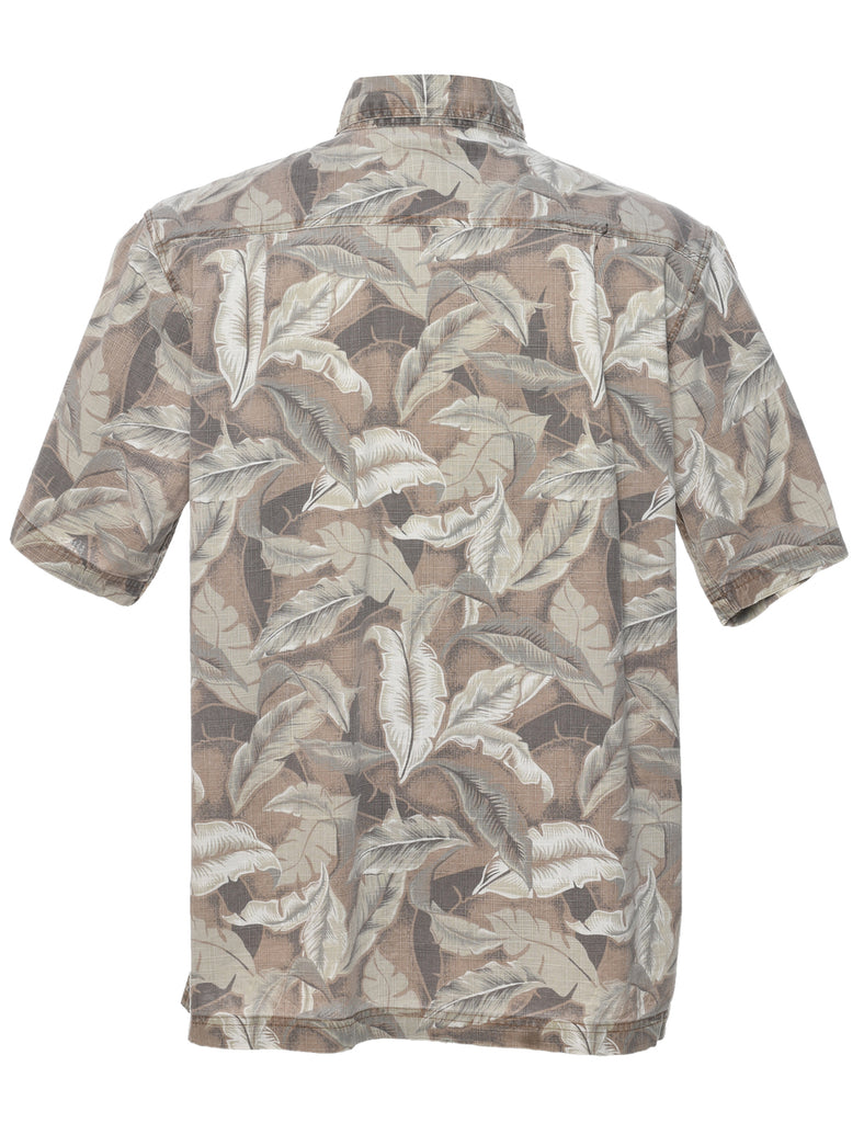 Croft & Barrow Foliage Hawaiian Shirt - M