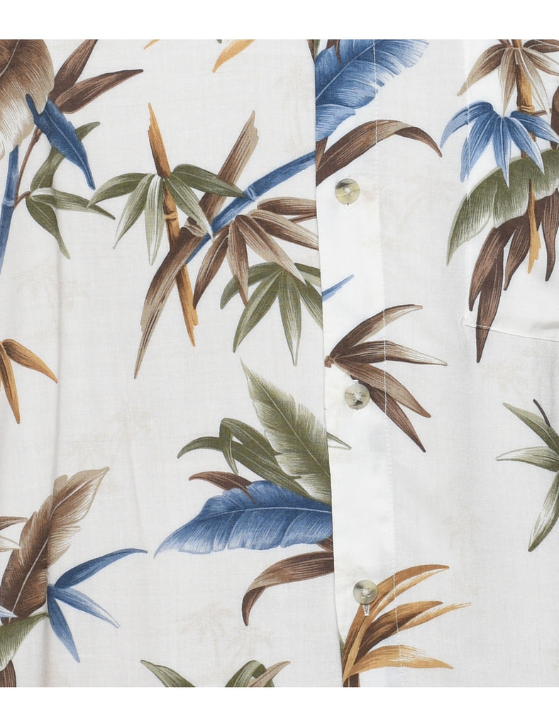 Croft & Barrow Foliage Hawaiian Shirt - L
