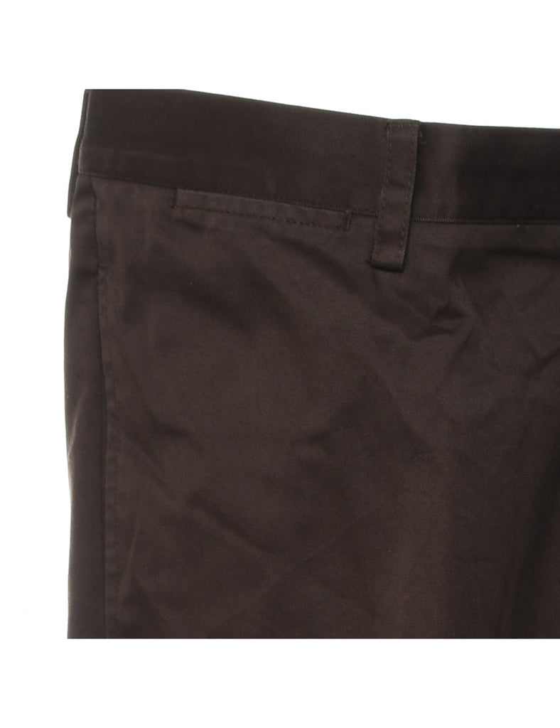 Dark Brown Nautica Straight-Fit Trousers - W35 L32