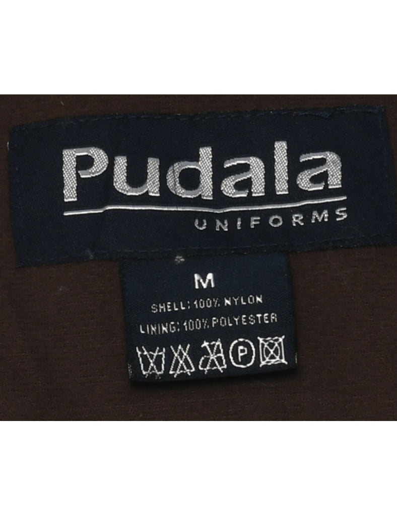 Dark Brown Nylon Jacket - M