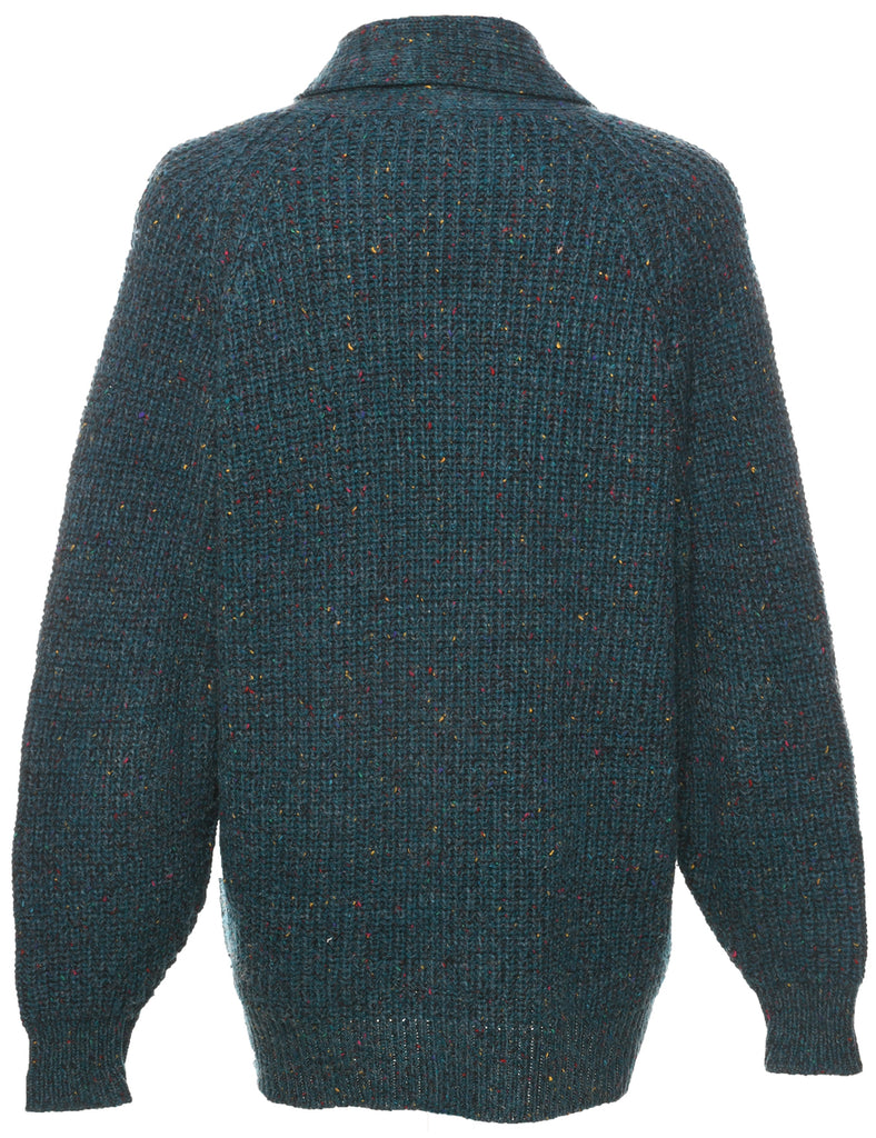 Dark Green Cardigan - L