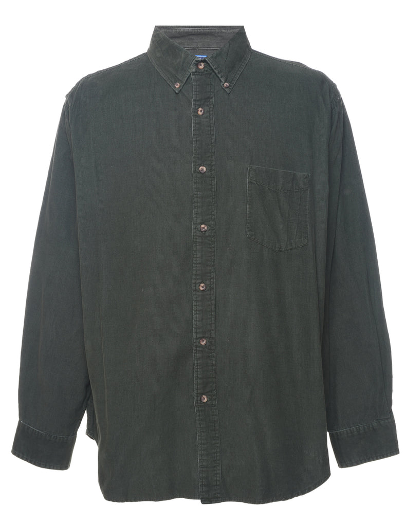 Dark Green Corduroy Shirt - L