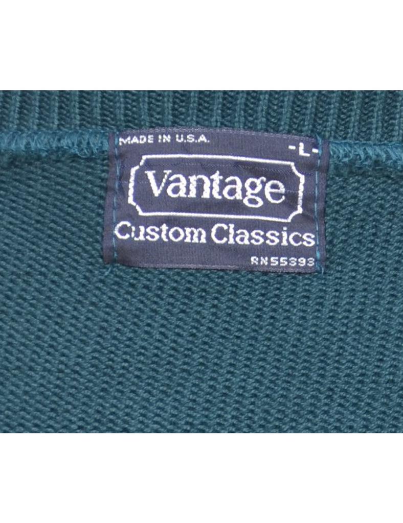 Dark Green Jumper - L