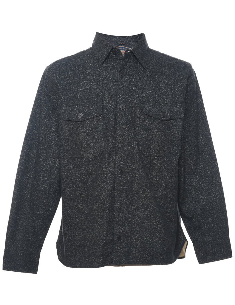 Dark Grey Flannel Shirt - M