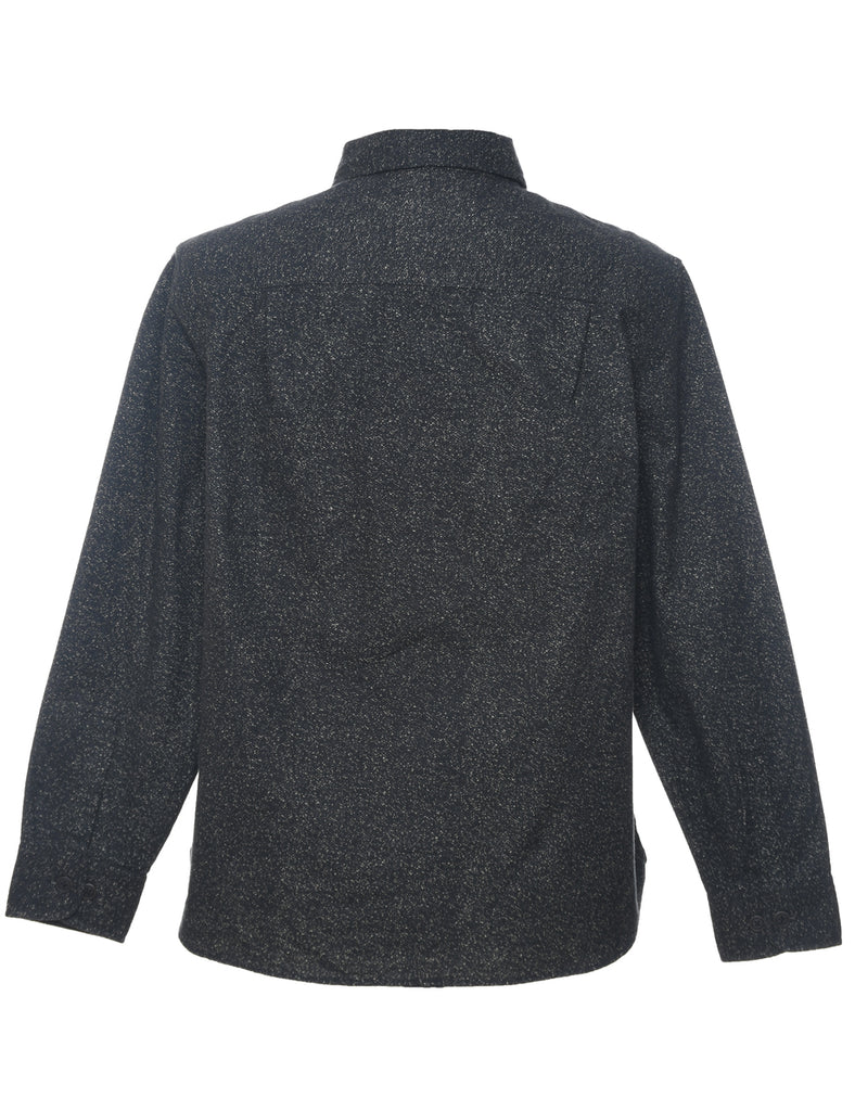 Dark Grey Flannel Shirt - M