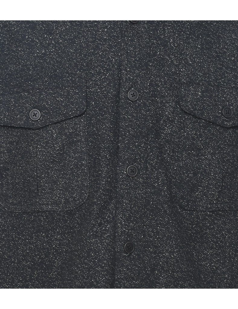 Dark Grey Flannel Shirt - M