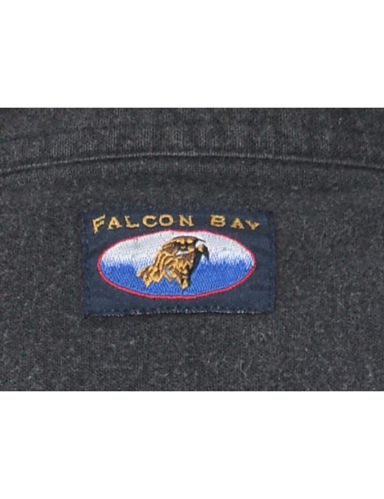 Dark Grey Flannel Shirt - L