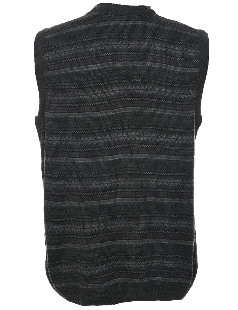 Dark Grey Sweater Vest - M