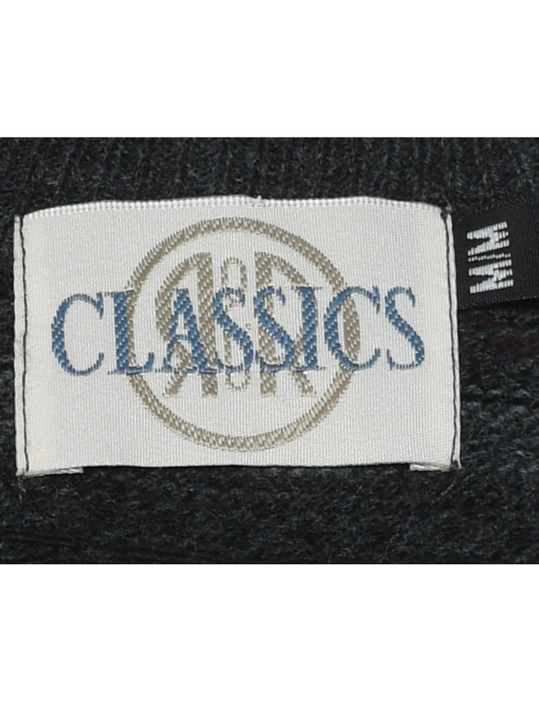 Dark Grey Sweater Vest - M