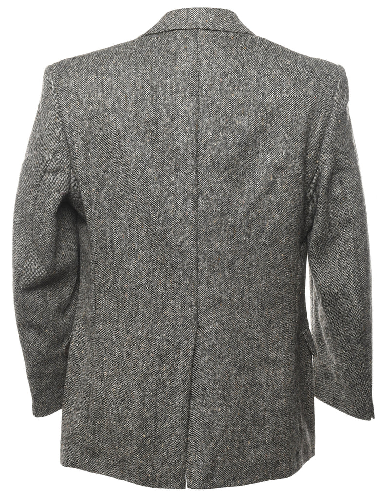 Dark Grey Textured Blazer - L