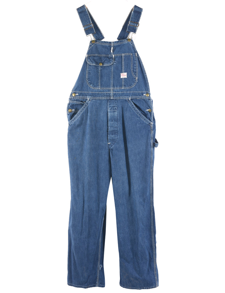 Dark Wash Denim Salopettes - M