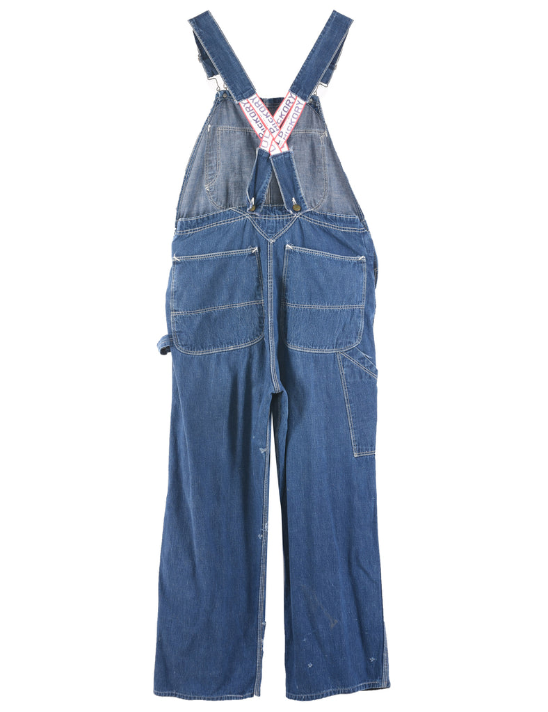 Dark Wash Denim Salopettes - M