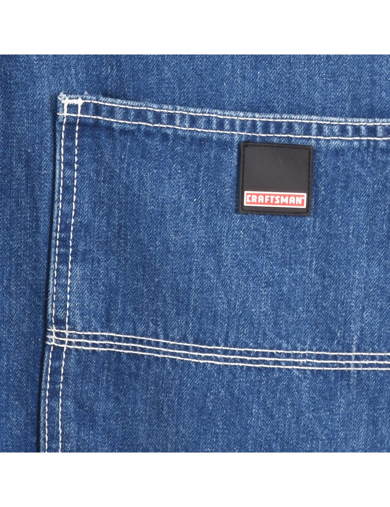Dark Wash Denim Salopettes - XXL
