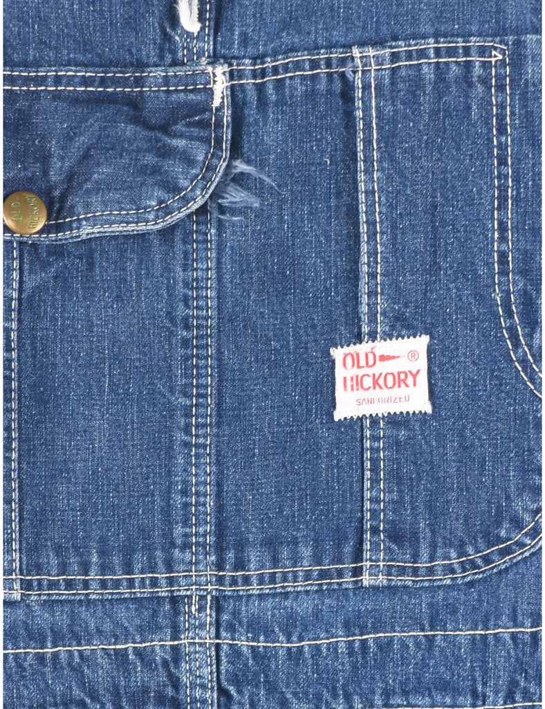 Dark Wash Denim Salopettes - M