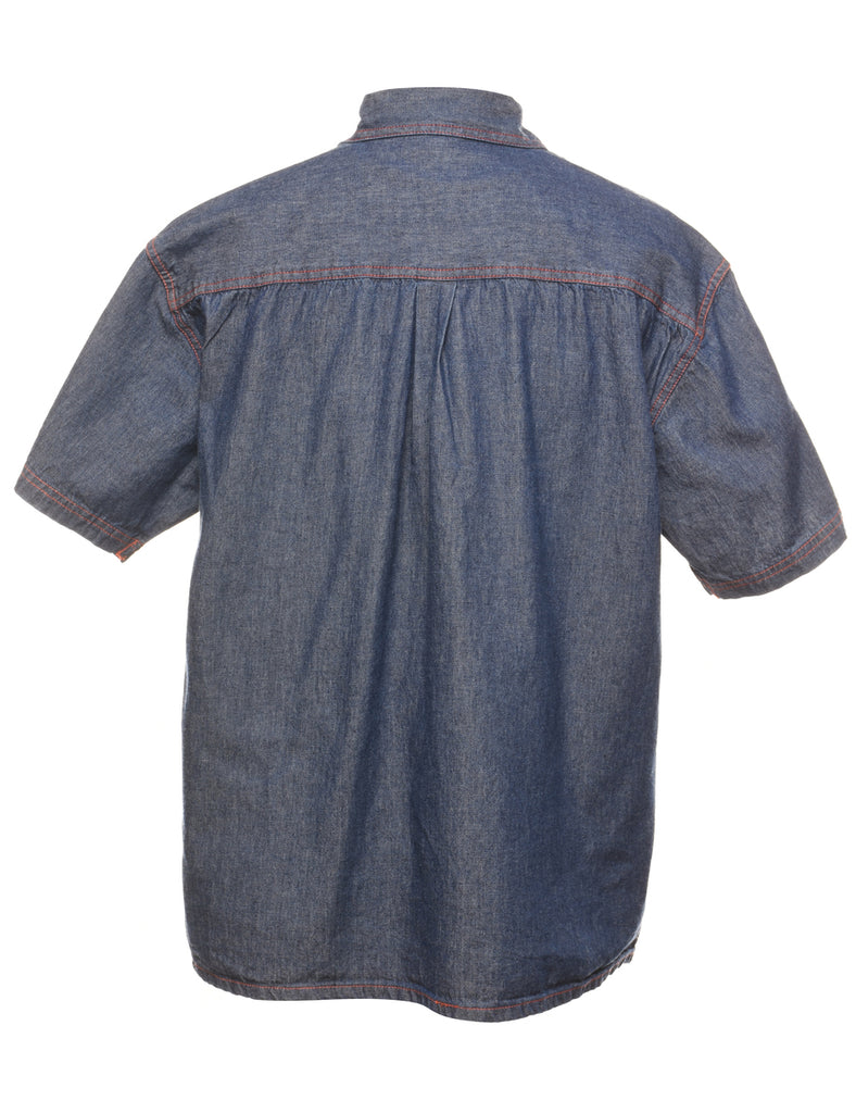 Dark Wash Denim Shirt - M