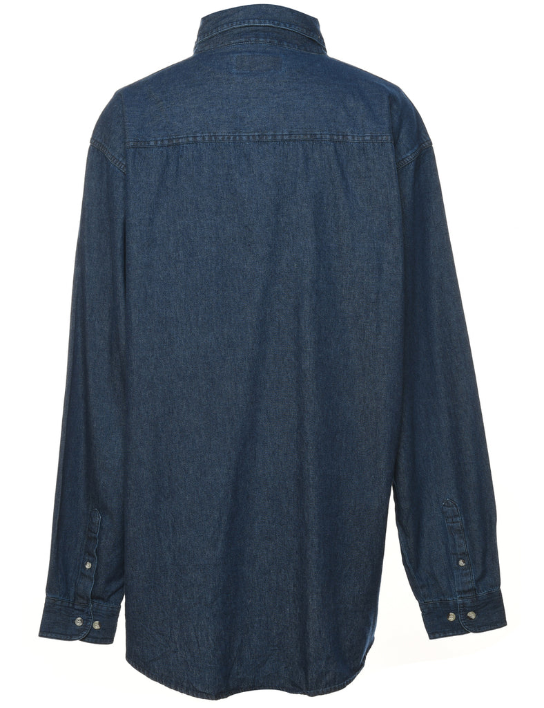 Dark Wash Denim Shirt - XL