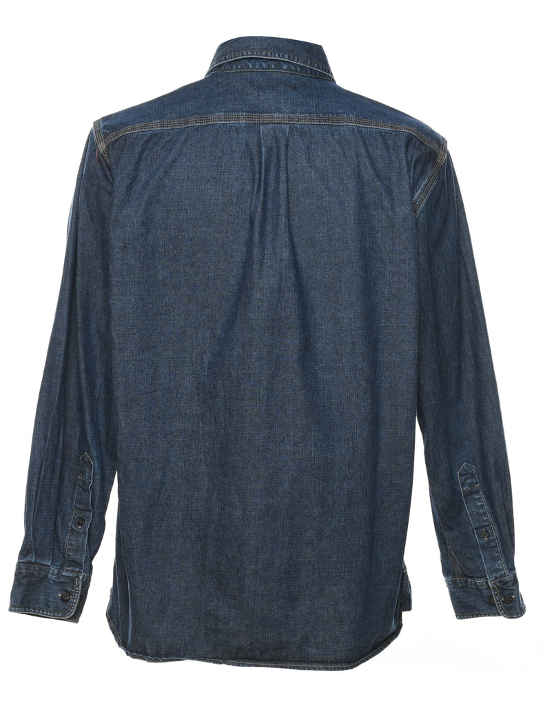 Dark Wash Denim Shirt - M