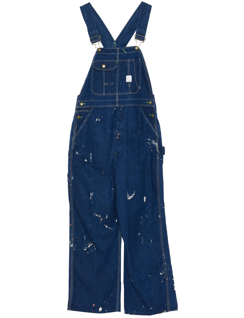 Dark Wash Dungaree Salopettes - M