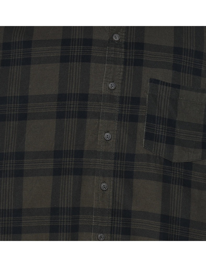 DeFacto Corduroy Checked Shirt - L