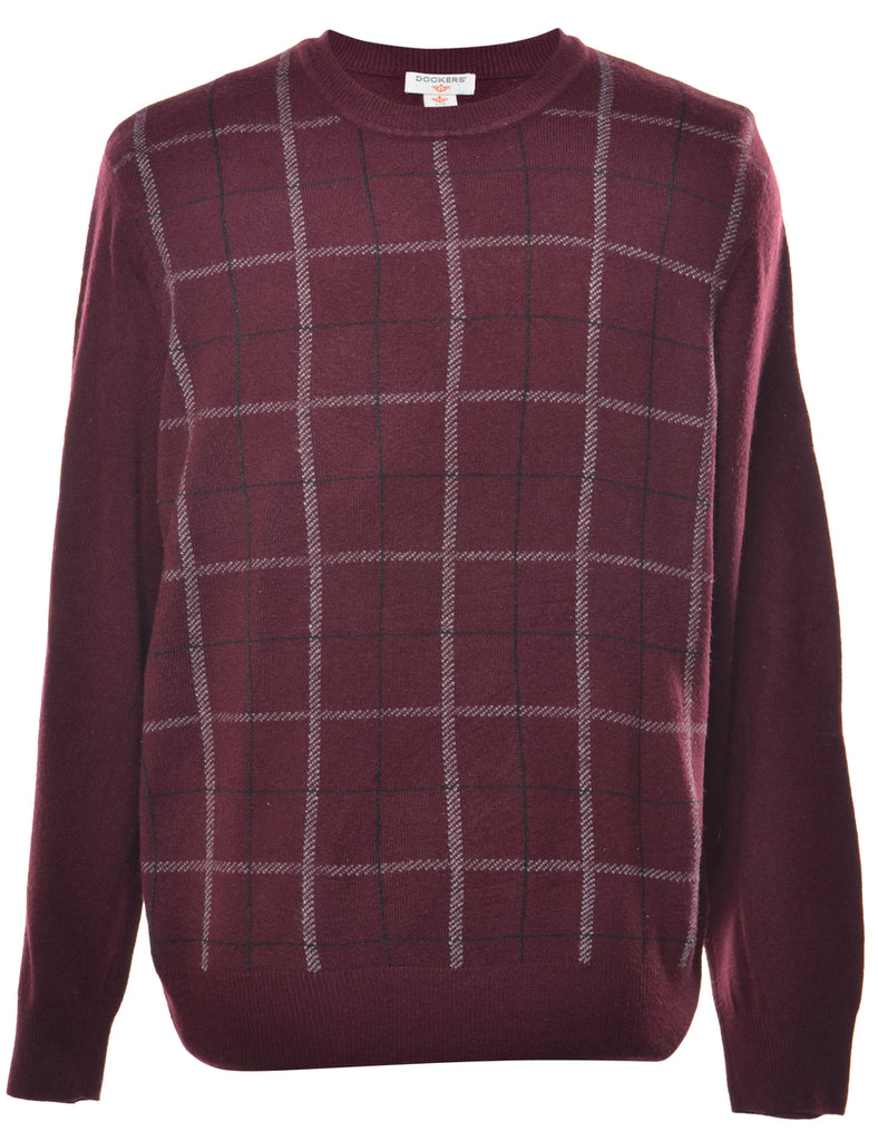 Dockers Checked Jumper - L