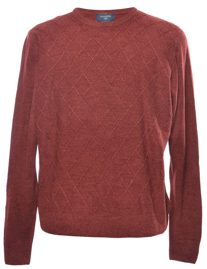 Dockers Harlequin Pattern Jumper - L