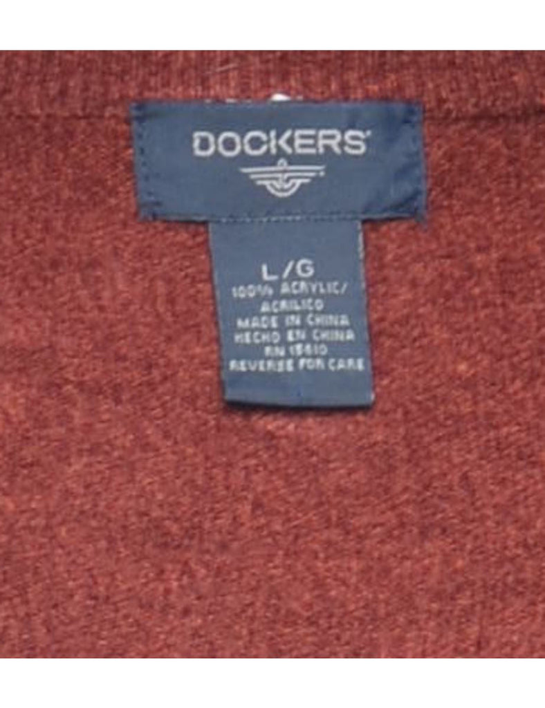 Dockers Harlequin Pattern Jumper - L