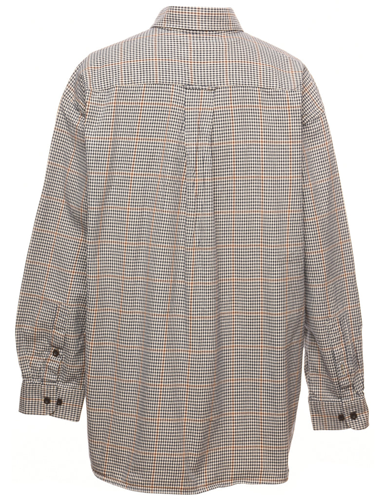 Dogtooth Checked Shirt - XL