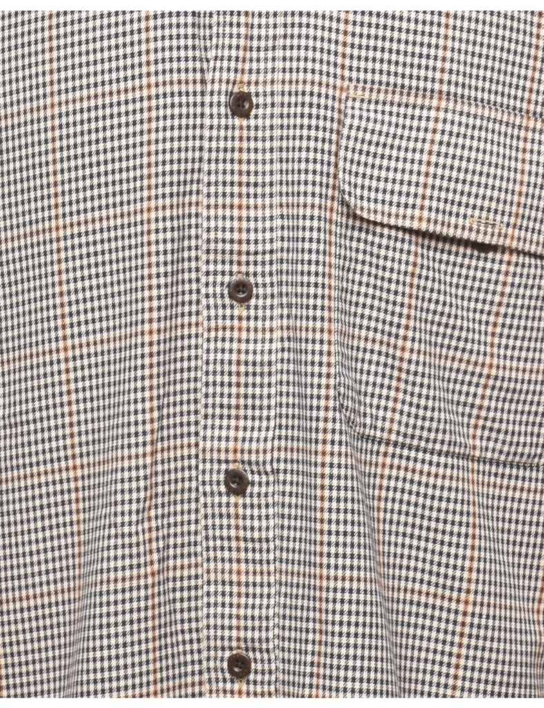 Dogtooth Checked Shirt - XL