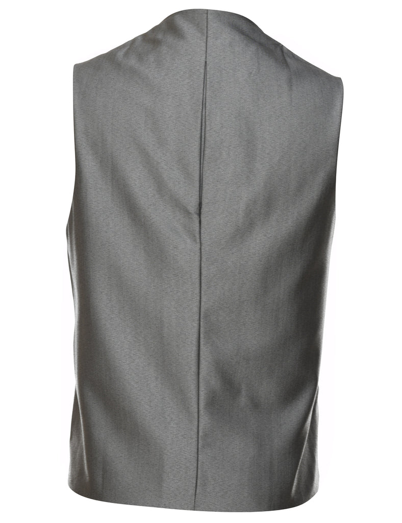 Double-Breasted Grey Waistcoat - L