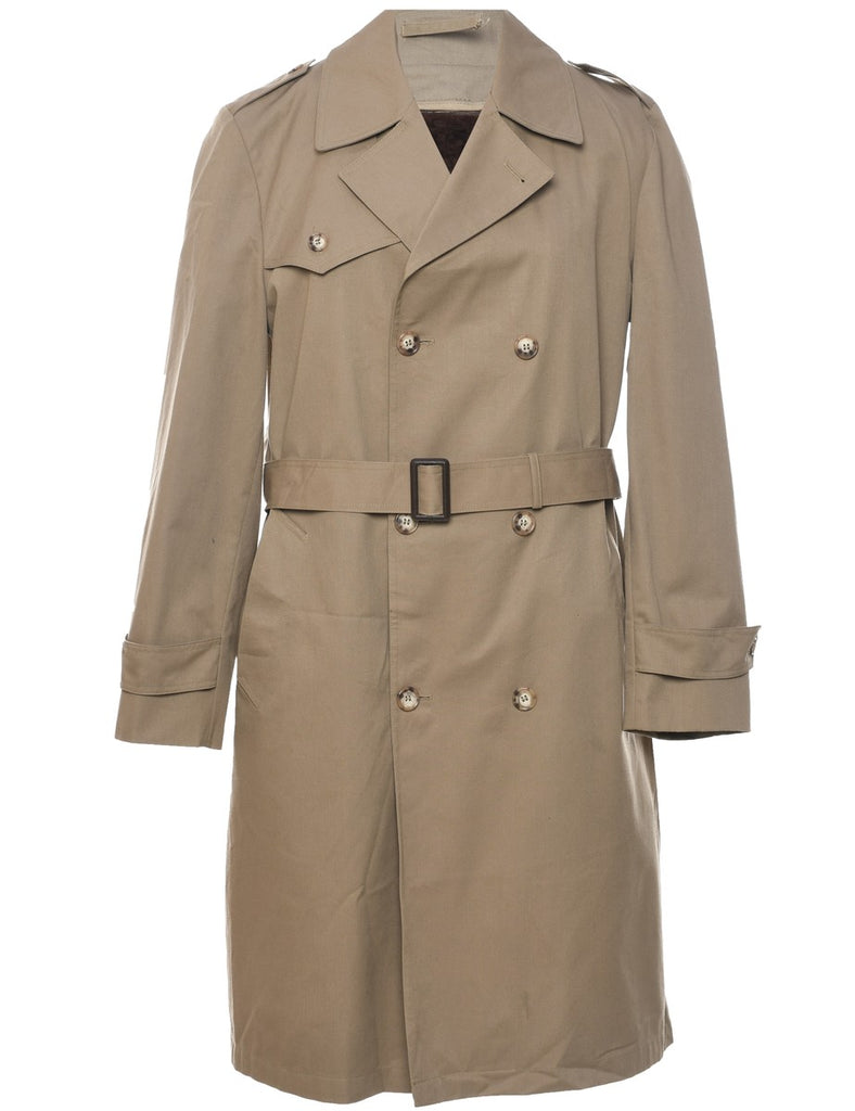 Double Breasted Trench Coat - L