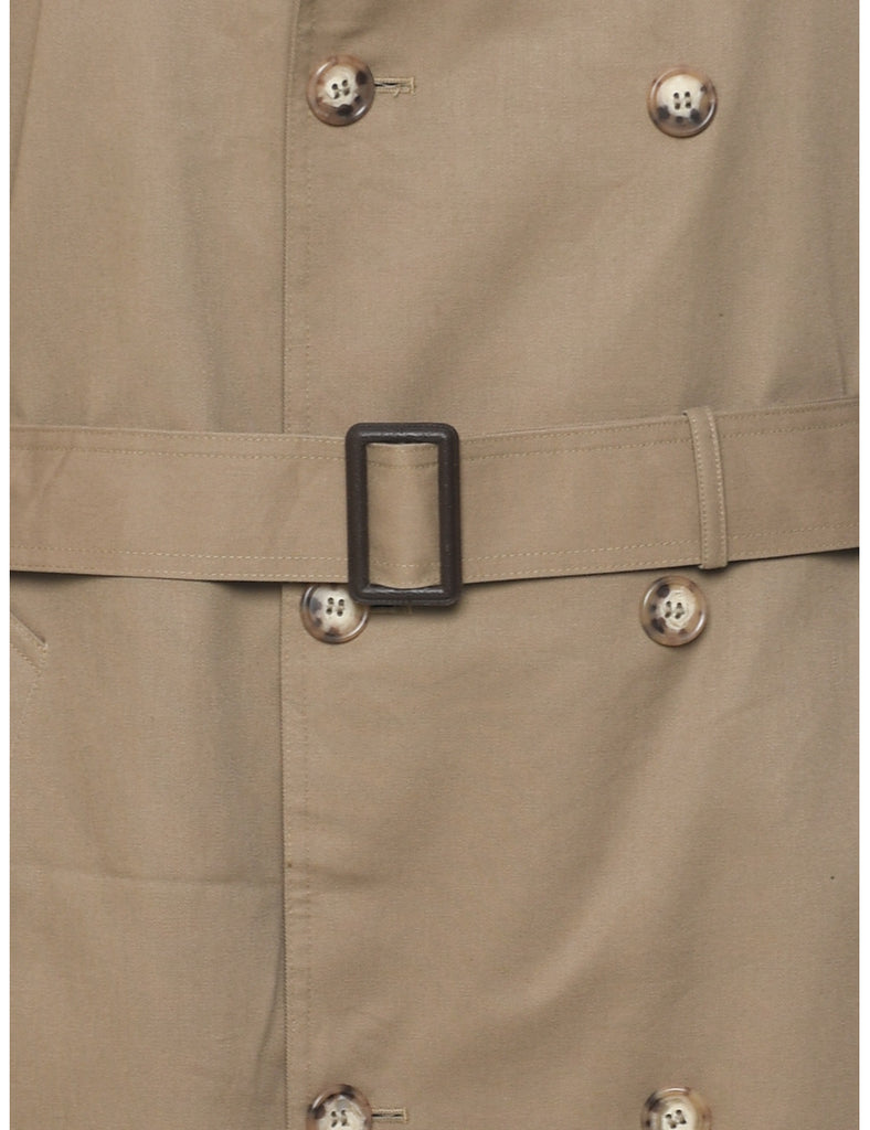 Double Breasted Trench Coat - L