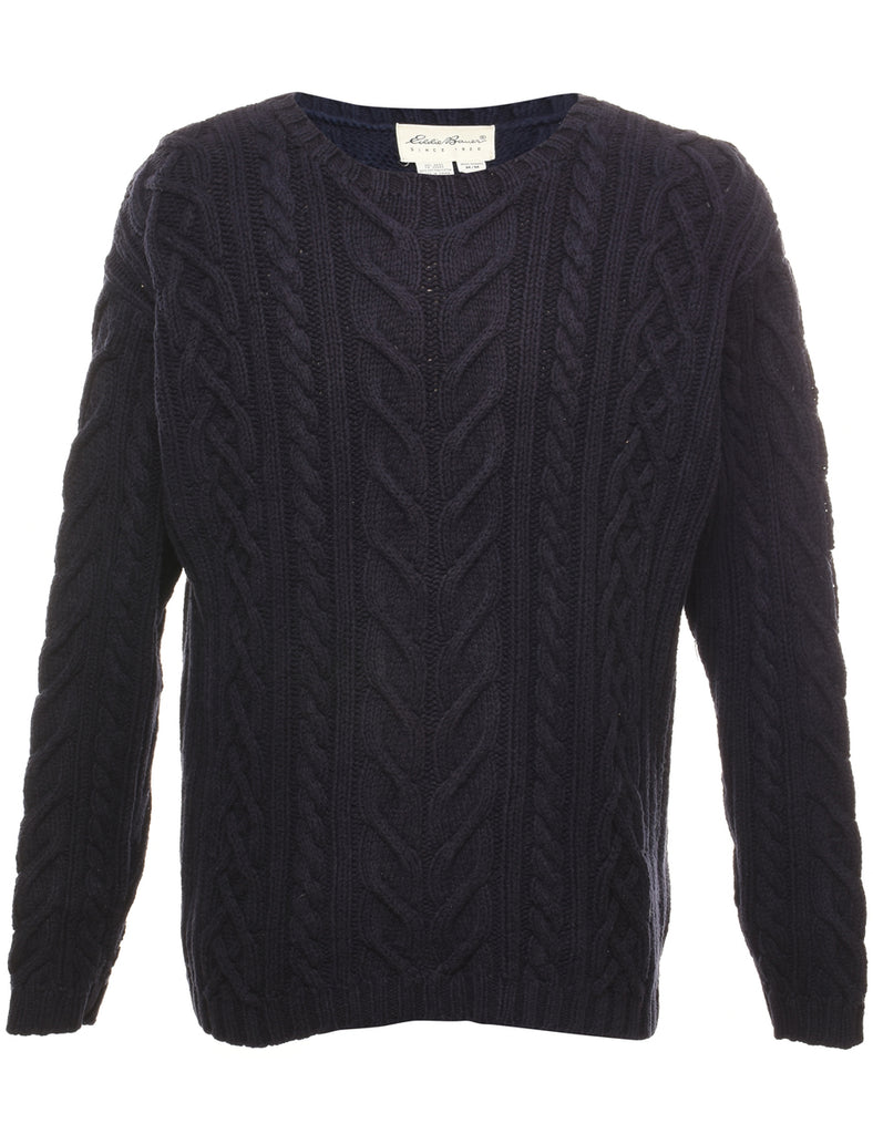 Eddie Bauer Cable Knit Jumper - M