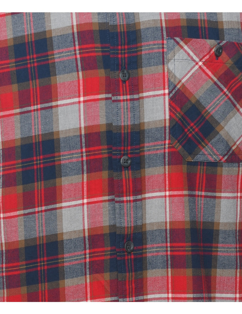 Eddie Bauer Checked Flannel Multi-Colour Shirt - M