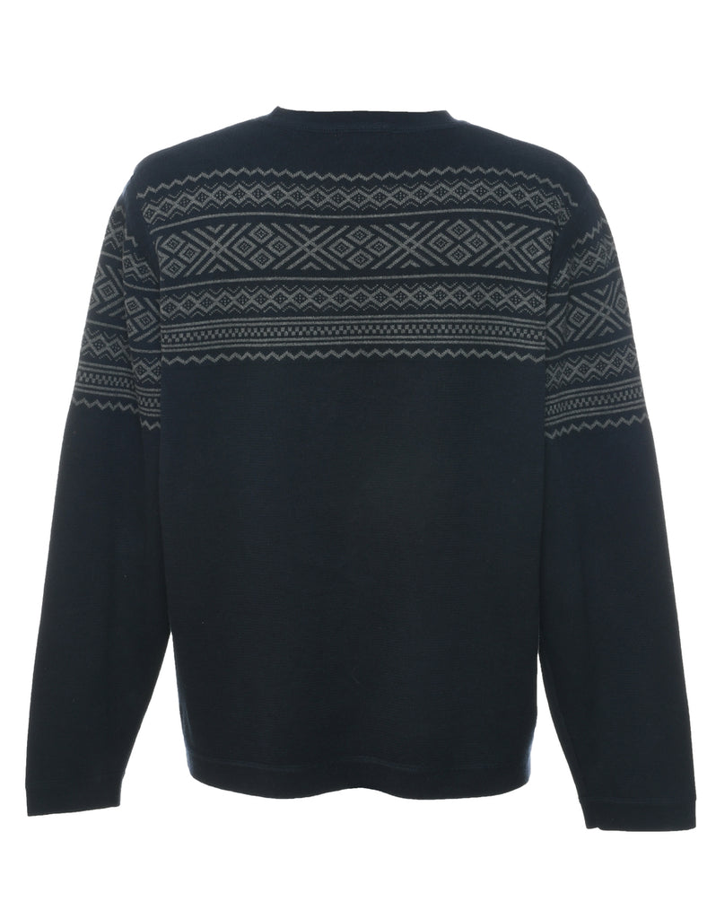 Eddie Bauer Navy Jumper - L