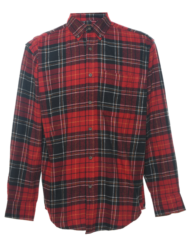 Faded Glory Red Tartan Shirt - M
