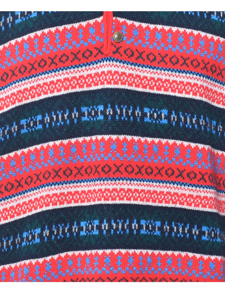Fairisle Knit Jumper - L