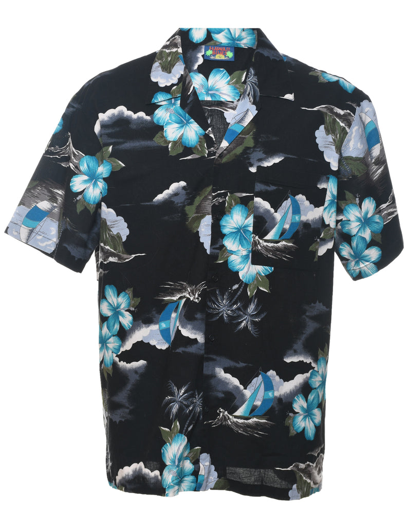 Floral Hawaiian Shirt - L